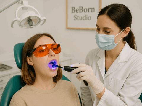 Tooth whitening in Bandra in BeBorn Dental Clinic